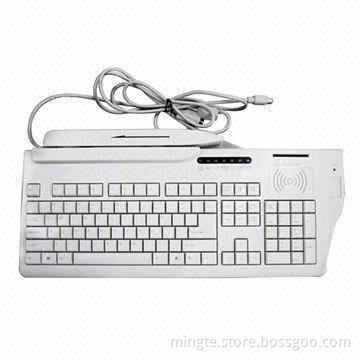 Multiple function card reader keyboard, can read and write IC cards and RF cards